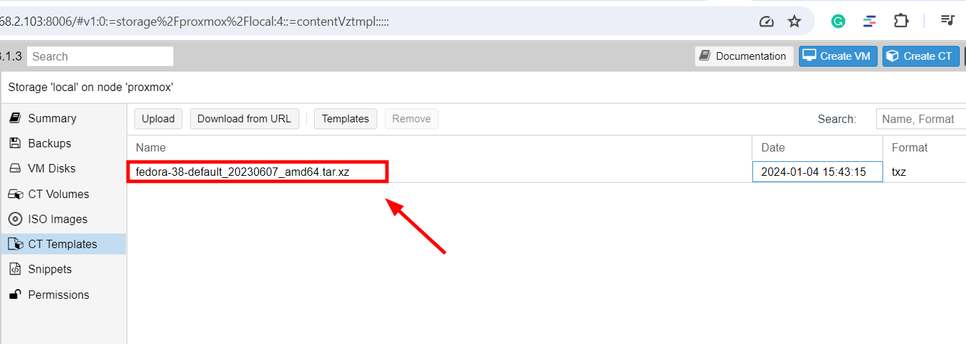 Fedora容器模板图像