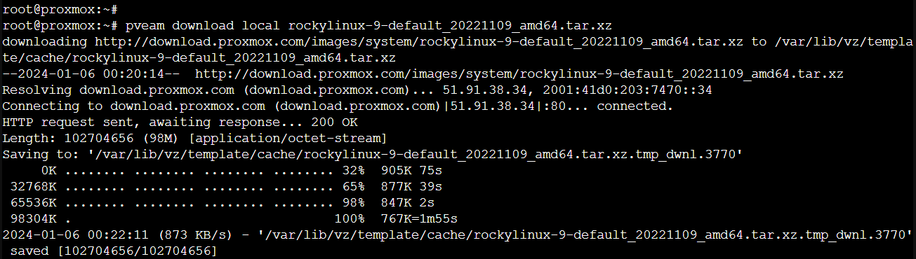 下载RockyLinux容器镜像