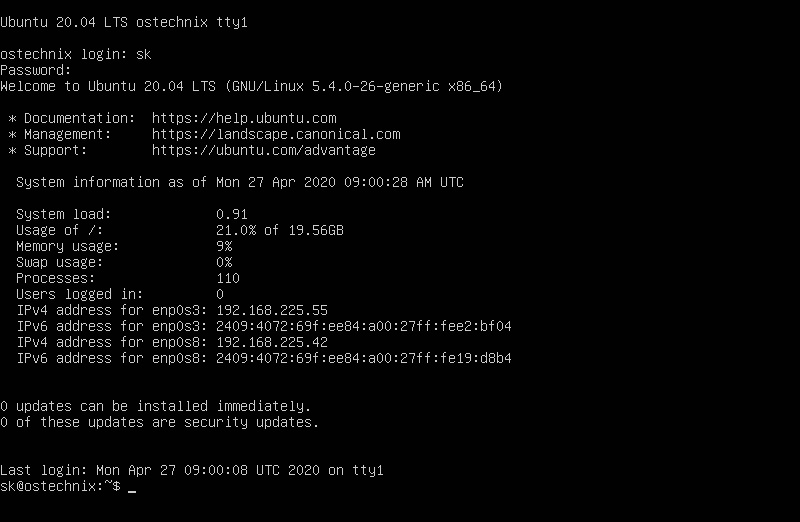安装Ubuntu 20.04 LTS服务器系统第13张